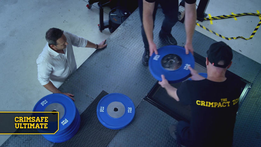 Crimsafe Strength Test - Humvee
